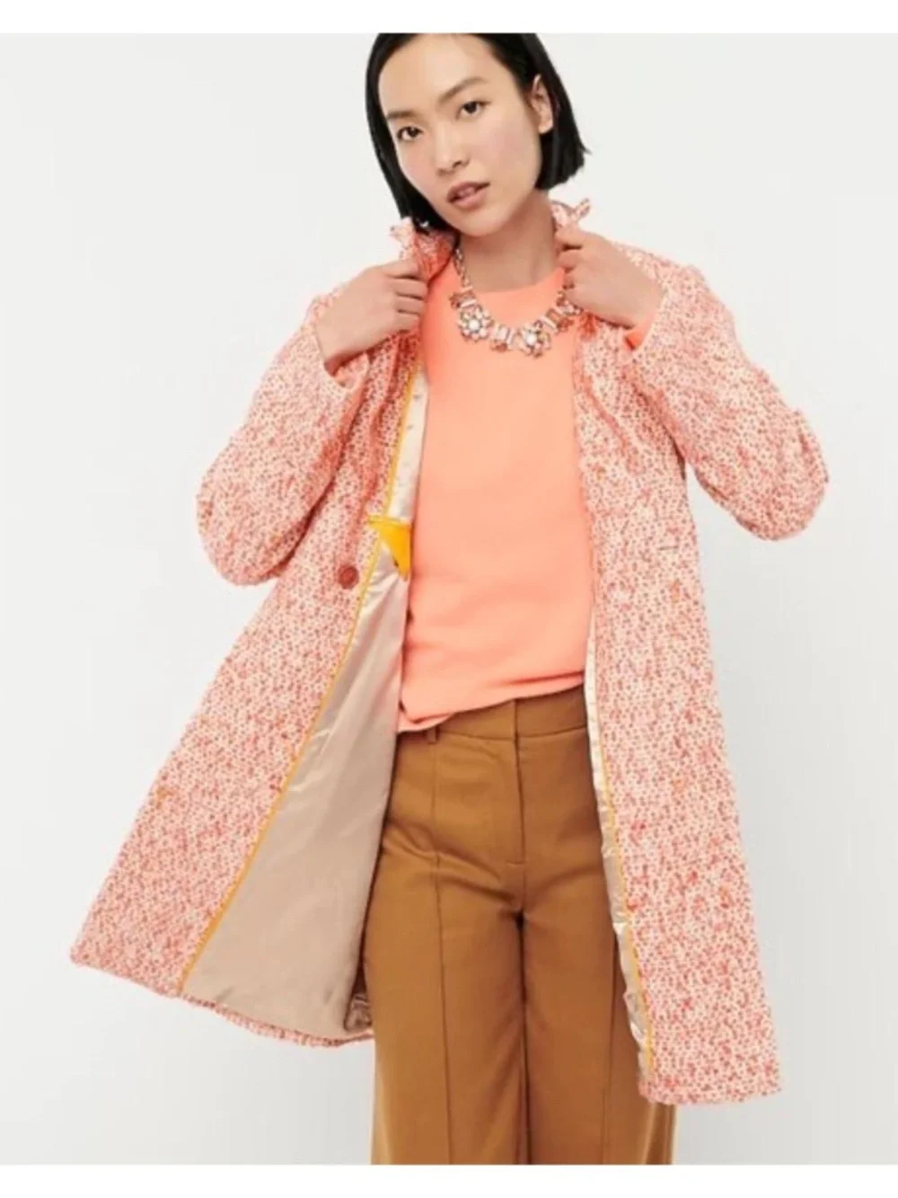 J. Crew Daphne Topcoat in Italian‎ Tweed